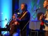Duncan, Cy and Chris Stout - playing a live set for the Iain Anderson Show at BBC Radio Scotland's Glasgow studios during Celtic Connections January 2008.  Photo by Richard Bull (c) 2008.